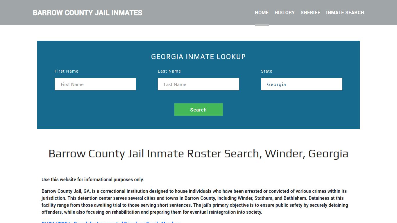 Barrow County Jail Inmate Roster Lookup, Winder, GA